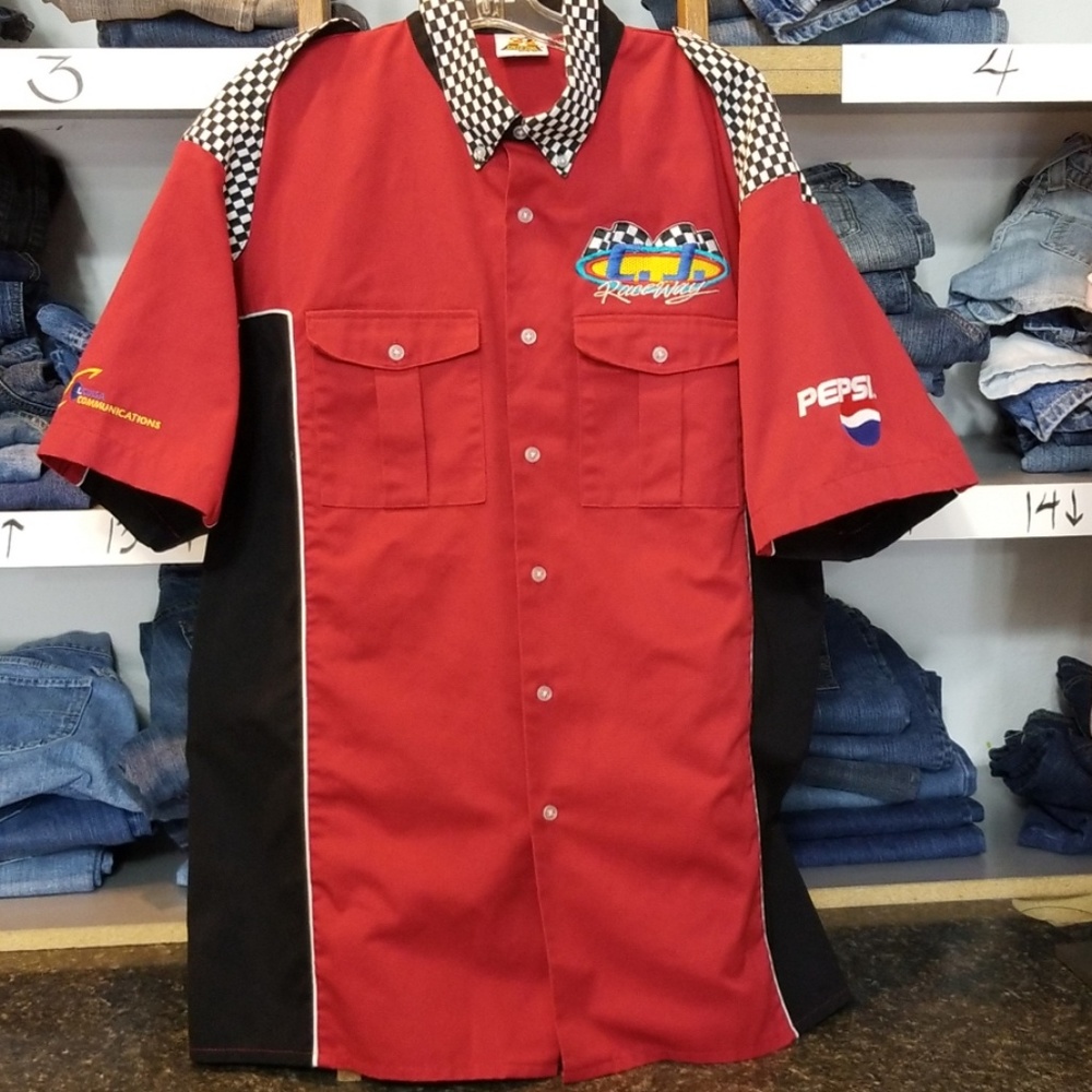 Racing CJ 2 pocket button down shirt
